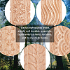 5Pcs 5 Style Wooden Rolling Pin DIY-GF0004-95-4