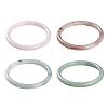 4Pcs 4 Colors Glass Bangles for Women BJEW-GO0002-24-1
