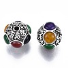 Tibetan Style Alloy Beads TIBEB-N006-002B-01-2