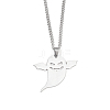 201 Stainless Steel Pendant Necklaces for Man NJEW-Q336-02E-P-1