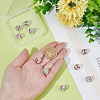 10Pcs Handmade Polymer Clay Rhinestone Beads CLAY-OC0001-13-3