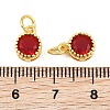 Brass Pave Cubic Zirconia Charms CU-CBA3D67-02G-08-3