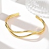304 Stainless Steel Wavy Cuff Bangles SA-CBA46AF-30G-1