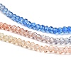 Transparent Painted Glass Beads Strands X1-DGLA-A034-T2mm-A02-4