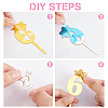 SUPERDANT 6Pcs 6 Style Acrylic Cake Insert Card Decoration BAKE-SD0001-03-4