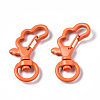 Spray Painted Eco-Friendly Alloy Swivel Snap Hooks Clasps PALLOY-T080-10-NR-3