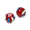 Baking Paint Glass Enamel Beads LAMP-R004-05C-3