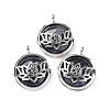 Natural Sodalite Locket Pendants G-G982-01P-12-1