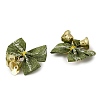 Christmas Polyester Bowknot Ornament Accessories DIY-K062-01G-02-2