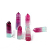 Point Tower Natural Fluorite Healing Stone Wands PW-WG85026-01-3