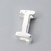 925 Sterling Silver Hollow Initial Beads STER-TAC0010-01S-I-1