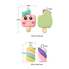 40Pcs 10 Style Handmade Polymer Clay Charms CLAY-LS0001-13-3