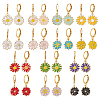 14Pair Brass Leverback Earring EJEW-AR00006-1