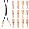 12Pcs Alloy Cord Ends FIND-CA0009-70LG-1