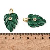 Synthetic Malachite Pendants GG-CBA105B-01B-G-3
