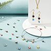 40Pcs 10 Colors Real 18K Gold Plated Plated Brass Enamel Beads KK-NB0001-45-6