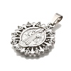 304 Stainless Steel Pendants STAS-B086-09C-P-2