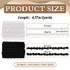 2Pcs 2 Colors Polyester Wave Lace Ribbon OCOR-FG0002-93A-2