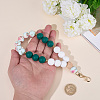 1Pc Silicone & Wood Pendant Decorations HJEW-BM0001-61F-3
