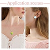 15Pcs Half Round with Tree Pattern Glass Flatback Cabochons for DIY Projects GGLA-YW0001-20-6