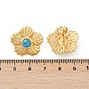 304 Stainless Steel Synthetic Turquoise Stud Earrings for Women EJEW-U046-15G-5