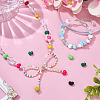 20Pcs 10 Colors Brass Enamel Beads KK-PH0014-85-4