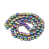 Electroplate Non-magnetic Synthetic Hematite Beads Strands X-G-T061-49H-2