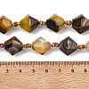Natural Banded Agate/Striped Beads Strands G-A306-C02-01-5