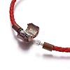 Braided Genuine Cowhide Cord Bracelets BJEW-F360-A01-9