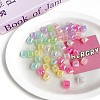 Opaque Acrylic European Beads X-OACR-F010-28-1