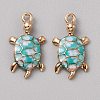 Alloy Enamel Pendants FIND-CJC0027-01G-08-1