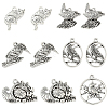 48Pcs 6 Styles Tibetan Style Alloy Pendants FIND-SC0019-41-1