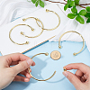 Beebeecraft 6Pcs Rack Plating Brass Cuff Bangle Making KK-BBC0013-98-3