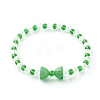 Glass Beads Stretch Bracelets BJEW-JB06478-2