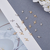 20Pcs 2 Colors Brass Clesr Cubic Zirconia Connector Charms FIND-HY0001-20-4