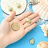4Pcs 2 Styles Brass Enamel Locket Pendants KK-CJ0005-56-4