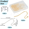 SOFPLATE 300Pcs 2 Colors Brass Earring Hooks KK-SP0001-36-2