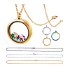DIY Pendant Necklace Makings Kits STAS-PH0006-46-6