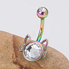 304 Stainless Steel Belly Rings WG7857B-02-2