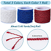 3 Rolls 3 Colors Polyester Cord OCOR-CY0001-25A-2