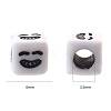 Craft White Acrylic Beads MACR-YW0001-13-7