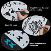 8Pcs 8 Style Plastic Drawing Painting Stencils Templates DIY-GF0004-82-4