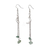 10 Pairs 10 Styles Brass Moon Dangle Earrings EJEW-JE06676-5