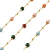 Handmade Brass Glass Beaded Chains GL-CBA1C06-11G-1