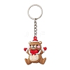 Christmas Theme PVC Plastic Pendant Keychains KEYC-JKC00935-02-1