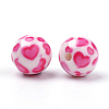 Opaque Printed Acrylic Beads MACR-S271-12mm-21-2