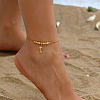 Golden Brass Charm Anklets NS9046-1-1