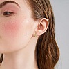 Enamel Striped Thick Hoop Earrings JE1110D-7
