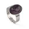 Adjustable 304 Stainless Steel Finger Rings for Women GG-CBA7994-04P-17-5