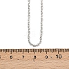 Non-Tarnish 304 Stainless Steel Cable Chain for Necklace STAS-E052-61P-55cm-3